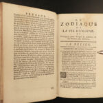 1733 1ed ZODIAC of Human Life Arabic Astrology Horoscopes Mythology Manzolli