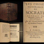 1657 Life of Socrates Xenophon Greek Philosophy French Francois Charpentier