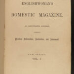 1868 FASHION English Woman Domestic Magazine Illustrated Dresses Beeton Recipes