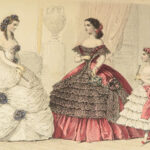 1868 FASHION English Woman Domestic Magazine Illustrated Dresses Beeton Recipes
