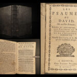 1745 Geneva Huguenot Bible Psalms of David Music French Chant Pellet Switzerland