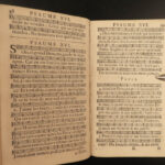 1745 Geneva Huguenot Bible Psalms of David Music French Chant Pellet Switzerland