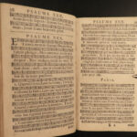 1745 Geneva Huguenot Bible Psalms of David Music French Chant Pellet Switzerland