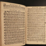 1745 Geneva Huguenot Bible Psalms of David Music French Chant Pellet Switzerland