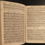 1745 Geneva Huguenot Bible Psalms of David Music French Chant Pellet Switzerland