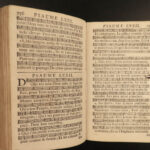 1745 Geneva Huguenot Bible Psalms of David Music French Chant Pellet Switzerland