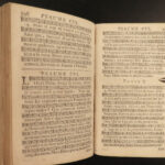 1745 Geneva Huguenot Bible Psalms of David Music French Chant Pellet Switzerland