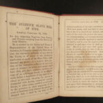 1857 US Documents Constitution Declaration SIGNERS Fugitive Slave Bills Slavery