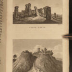 1825 1ed Wonders of Britain Stonehenge CASTLES Old Sarum Lindisfarne Ruins 3v