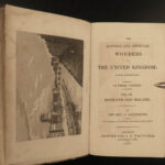 1825 1ed Wonders of Britain Stonehenge CASTLES Old Sarum Lindisfarne Ruins 3v