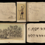 1853 1ed Natives of Papua New Guinea Australia Aborigines Illustrated MAP Earl