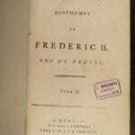 1789 Works of Frederick II of Prussia Germany Seven Years WAR Politics 15v SET