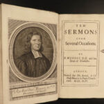 1696 1ed BIBLE Sermons Richard Meggot Winchester Cathedral William Mary England