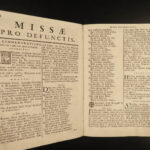 1769 Requiem Mass Missa Defunctorum Catholic Church Music Chant Hymns RARE FOLIO