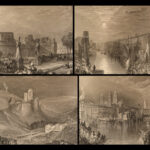 1837 Rivers of France PARIS Seine Bridges Illustrated 58 Turner ART Engravings