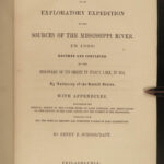 1855 Schoolcraft Mississippi River Expedition Native American INDIAN Tribes RARE