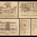 1837 1ed English Pleasure Carriage TRAIN Railroad Coach Invention pre Automobile