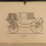 1837 1ed English Pleasure Carriage TRAIN Railroad Coach Invention pre Automobile