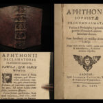 1666 Aphthonius of Antioch GREEK Philosophy  Progymnasmata Atticism Rhetoric