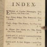 1698 RARE John Milton Joseph Addison Examen Poeticum Latin Poems Thomas Power