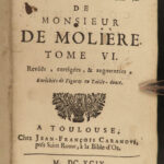 1699 Works of MOLIERE French Plays Theater Psyche Sganarelle Femmes Savants 2v