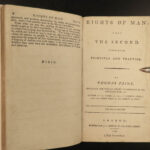 1792 Thomas Paine Rights of Man Edmund Burke French Rev Age of Reason 2in1 RARE