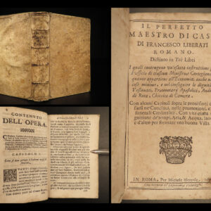 1670 The Perfect Master of House Domestic Economics Italian Francesco Liberati