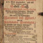 1760 German BIBLE ART Prayer Book Devotional Catholic Vespers Confession Kalin