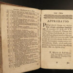 1760 German BIBLE ART Prayer Book Devotional Catholic Vespers Confession Kalin