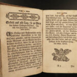 1760 German BIBLE ART Prayer Book Devotional Catholic Vespers Confession Kalin