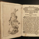 1760 German BIBLE ART Prayer Book Devotional Catholic Vespers Confession Kalin