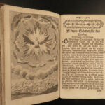 1760 German BIBLE ART Prayer Book Devotional Catholic Vespers Confession Kalin