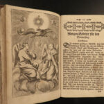 1760 German BIBLE ART Prayer Book Devotional Catholic Vespers Confession Kalin