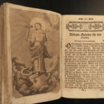 1760 German BIBLE ART Prayer Book Devotional Catholic Vespers Confession Kalin