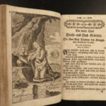 1760 German BIBLE ART Prayer Book Devotional Catholic Vespers Confession Kalin