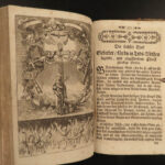 1760 German BIBLE ART Prayer Book Devotional Catholic Vespers Confession Kalin