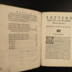 1595 Italian Renaissance Letters Battista Guarini Venice Florence Vellum ITALY