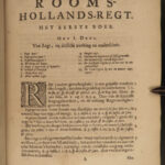 1686 DUTCH LAW Simon van Leeuwen Amsterdam Roman Holland Court Cases Amsterdam