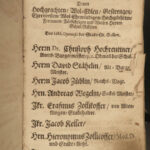 1727 RARE SWISS German Hymn Book MUSIC Choir Geistlicher St Gallen Switzerland