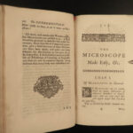 1754 Microscope Made Easy OPTICS Biology Chemistry Experiments Illustrated Baker