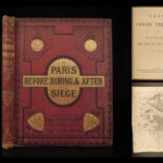 1871 Paris Commune During Franco-Prussian WAR France CASTLES Illustrated MAPS