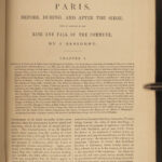 1871 Paris Commune During Franco-Prussian WAR France CASTLES Illustrated MAPS