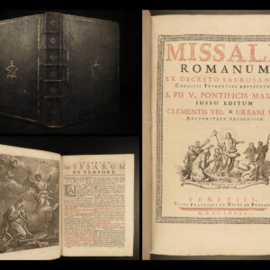 1781 HUGE Roman Catholic Missal Bible Prayers Liturgy Pezzana Venice Chant Music