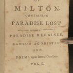 1790 John Milton Paradise Lost Sonnets Psalms Bible Poems Elijah Fenton 2v SET