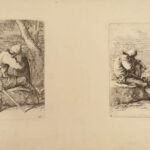 1690 1ed Salvator Rosa ART Sketches Soldiers Philosophers Engravings Woodcuts