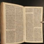 1708 French Huguenot BIBLE Geneva Beza Marot Psalms Music Silver Clasp Binding