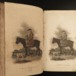 1807 1ed Rural Sports HUNTING & FISHING Color Illustrated Horses DOGS Falconry