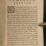 1640 History of JUSTIN Pompeius Trogus Macedonia ROME Augustus Caesar Elzevier