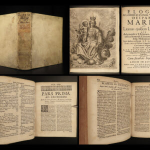1677 Elogia Virgin Mary Catholic Church Mariology Soliloquies Berlendus Kempten