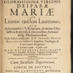 1677 Elogia Virgin Mary Catholic Church Mariology Soliloquies Berlendus Kempten